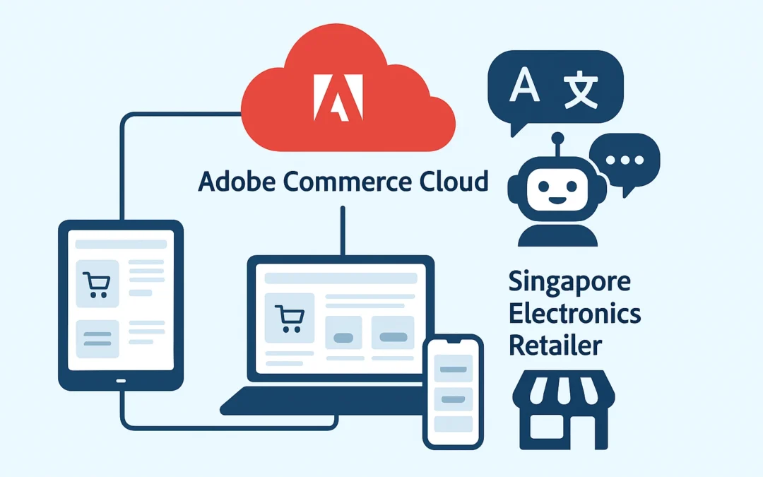 Multi-Store Adobe Commerce Cloud Implementation with Multilingual Chatbot for a Singapore Electronics Retailer