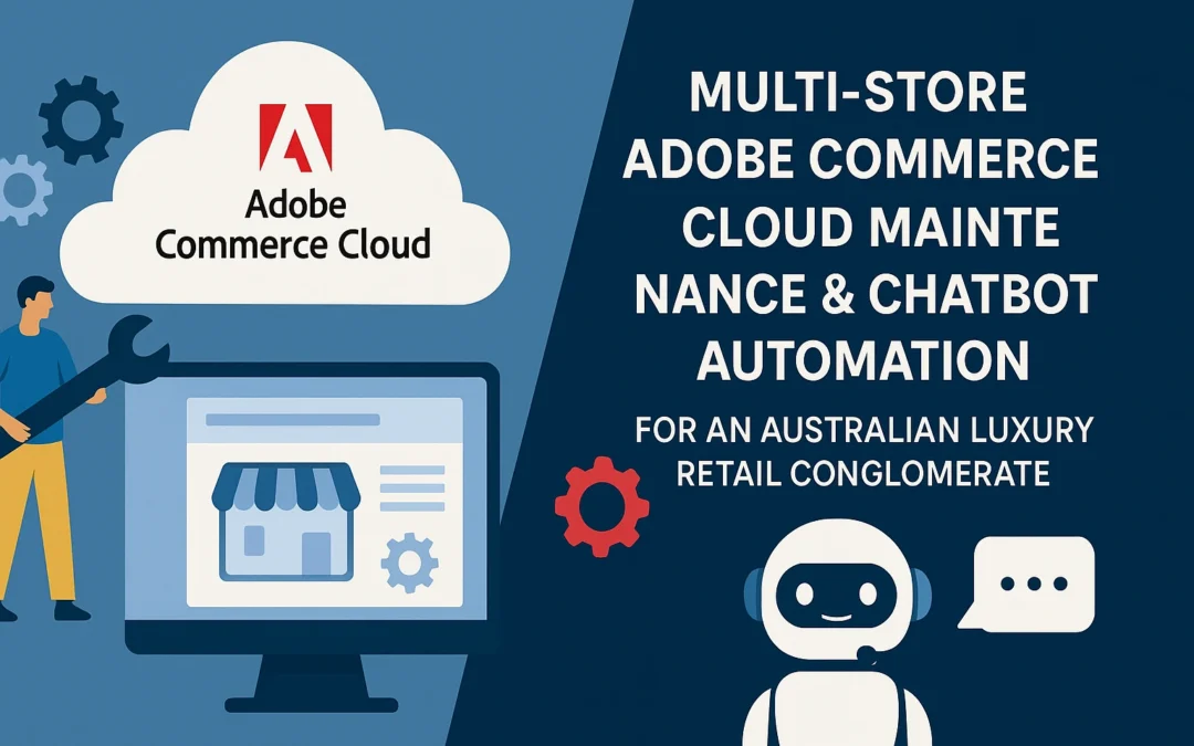 Multi-Store Adobe Commerce Cloud Maintenance & Chatbot Automation for an Australian Luxury Retail Conglomerate